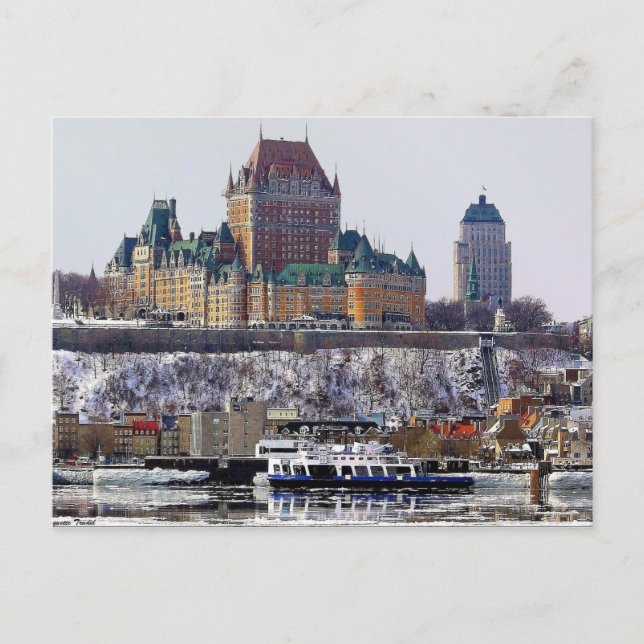 Postal Château Frontenac (Anverso)