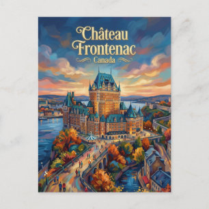 Postal Château Frontenac Canadá