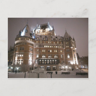 Postal Château Frontenac de noche