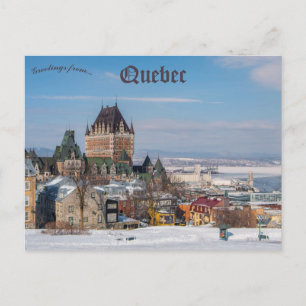 Postal Chateau Frontenac Quebec