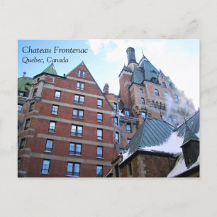 Postal Chateau Frontenac, Quebec, Canadá