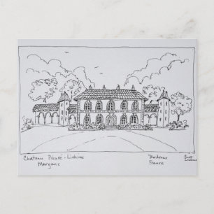 Postal Chateau Prieure-Lichine, Margaux, Burdeos