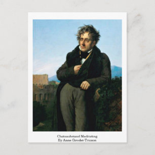 Postal Chateaubriand Meditating Por Anne Girodet-Trioson