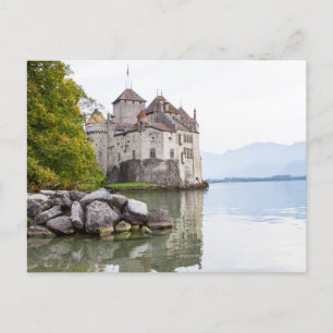 Postal Chateaux Chillon Suiza Postcard