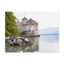 Chateaux Chillon Suiza Postcard