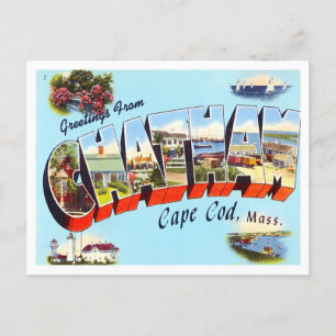 Postal Chatham, Massachusetts vintage Big Letters