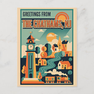 Postal Chatham, Nueva Jersey Viajes Retro  Años 30