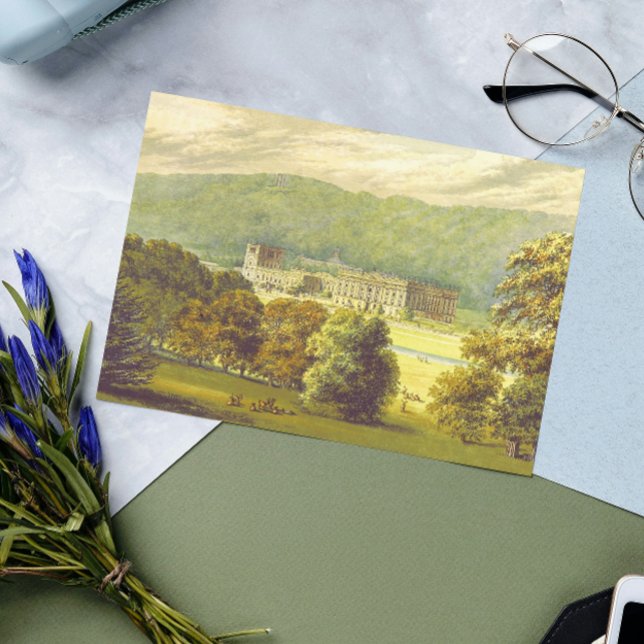 Postal Chatsworth Derbyshire Jane Austen Darcy Pemberly (Subido por el creador)