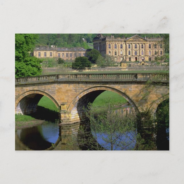 Postal Chatsworth House, Derbyshire, Reino Unido (Anverso)