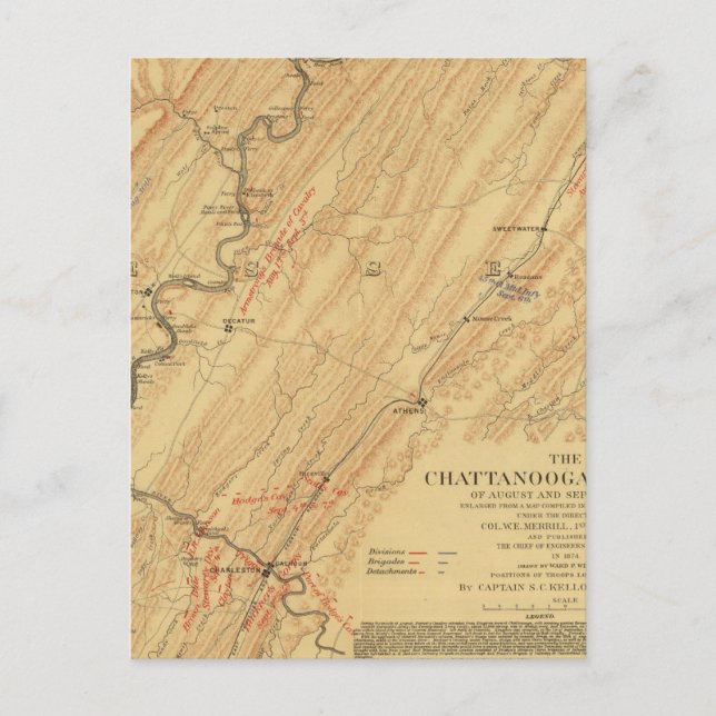Postal Chattanooga, Tennessee (Anverso)