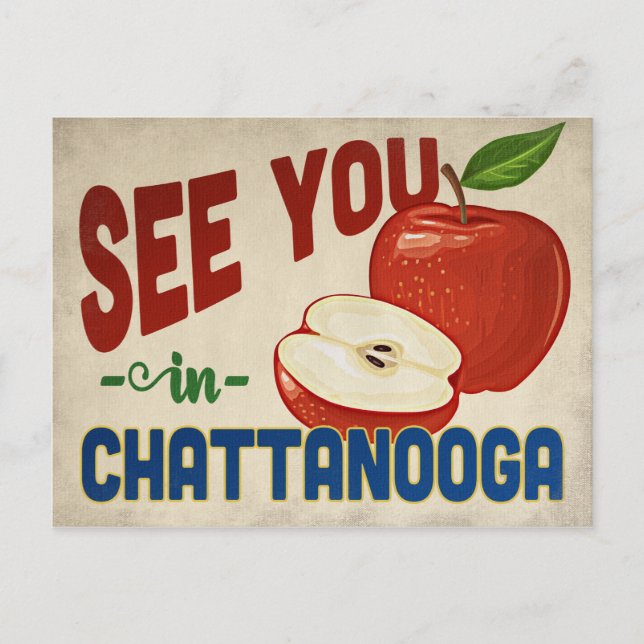 Postal Chattanooga Tennessee Apple - Viajes de época (Anverso)