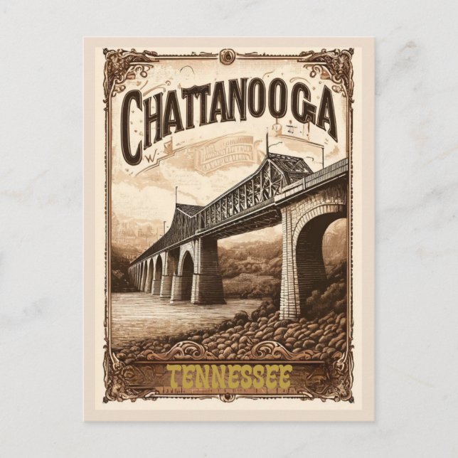 Postal Chattanooga Tennessee Old Vintage (Anverso)