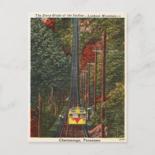 Postal Chattanooga Vintage, Tennessee, montaña Lookout