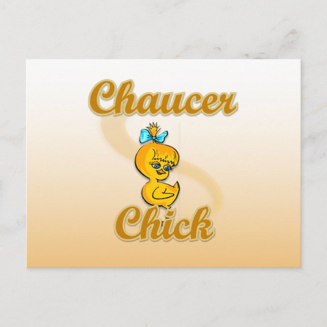 Postal Chaucer Chick (Anverso)