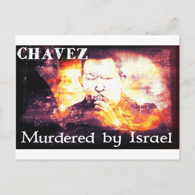 Postal Chávez asesinado por Israel (Anverso)