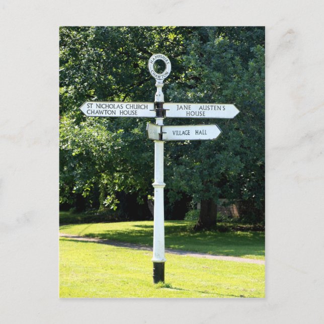 Postal Chawton Signpost Hampshire (Anverso)