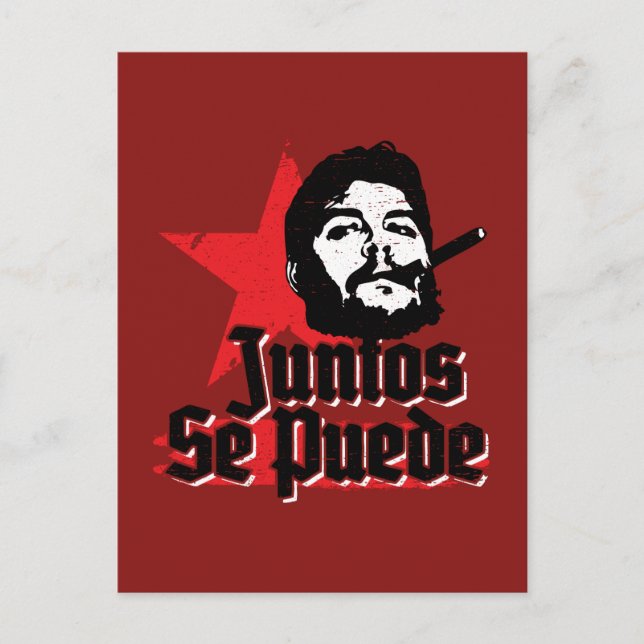 Postal Che Guevara Cita Revolucionaria Juntos Se Puede (Anverso)