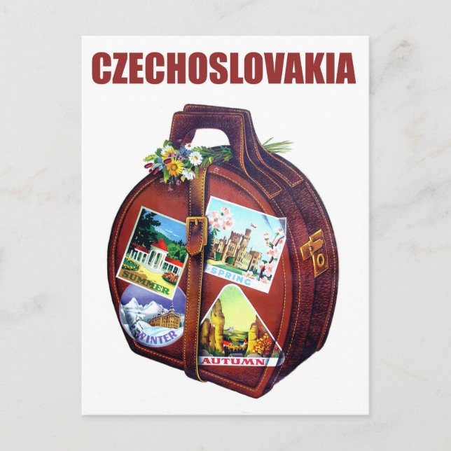 Postal Checoslovaquia para todas las estaciones, viajes v (Anverso)
