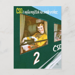 Postal Checoslovaquia para todas las temporadas, viajes v