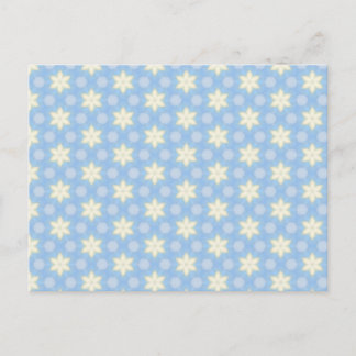 Postal Cheerful Yellow Star Pattern Postcard