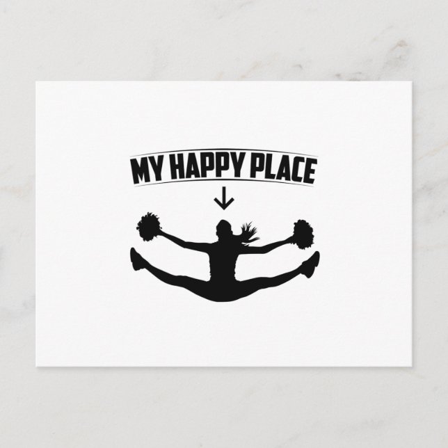 Postal Cheerled Sayings | Regalos de animadores deportivo (Anverso)