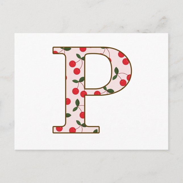 Postal Cheery Cherry P (Anverso)