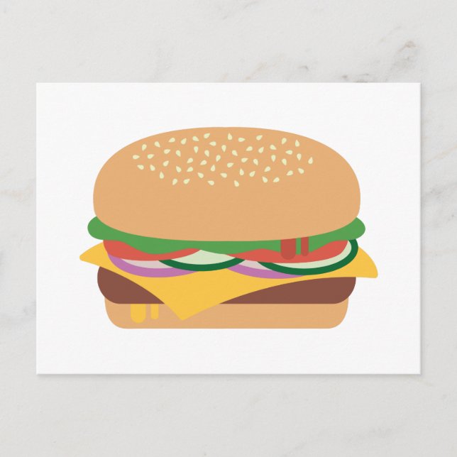 Postal Cheeseburger (Anverso)