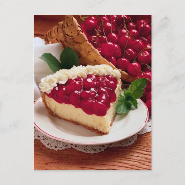 POSTAL CHEESECAKE POSTCARD CON TOPPING DE CERDO (Anverso)