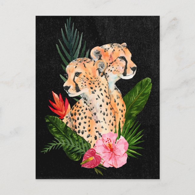 Postal Cheetah Bouquet (Anverso)
