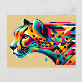 Postal Cheetah Postcard