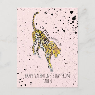 Postal Cheetah Wild Acerca De Tu Aula Valentine