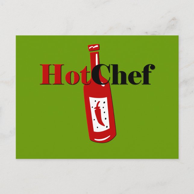 Postal Chef caliente (Anverso)