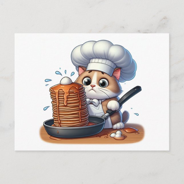 Postal Chef cat (Anverso)