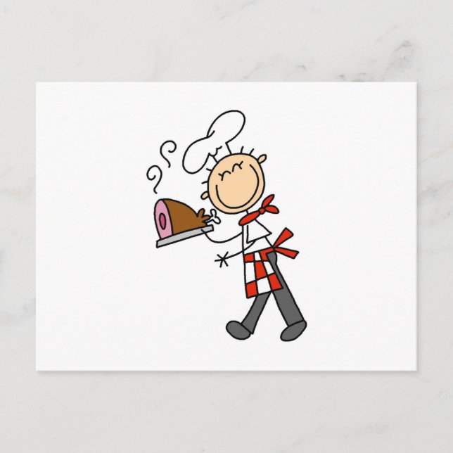 Postal Chef Con Jamón Horneado (Anverso)