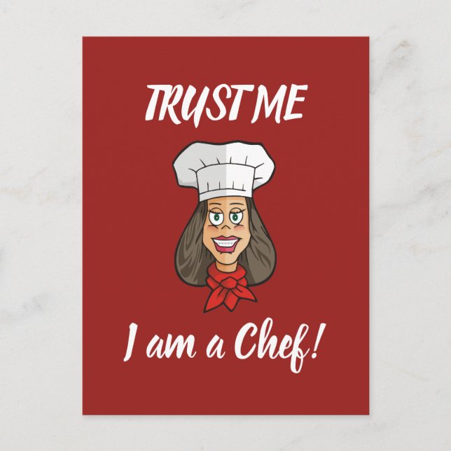 Postal Chef femenino (Anverso)