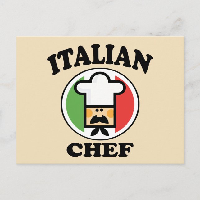 Postal Chef italiano (Anverso)