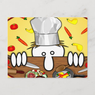 Postal Chef Kilroy Postcard