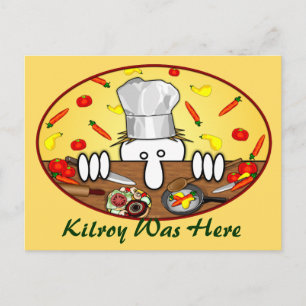 Postal Chef Kilroy Postcard 2