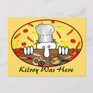 Postal Chef Kilroy Postcard 2