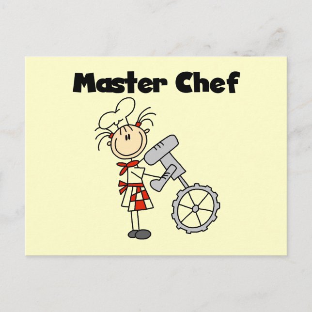 Postal Chef Maestro - Mujer (Anverso)