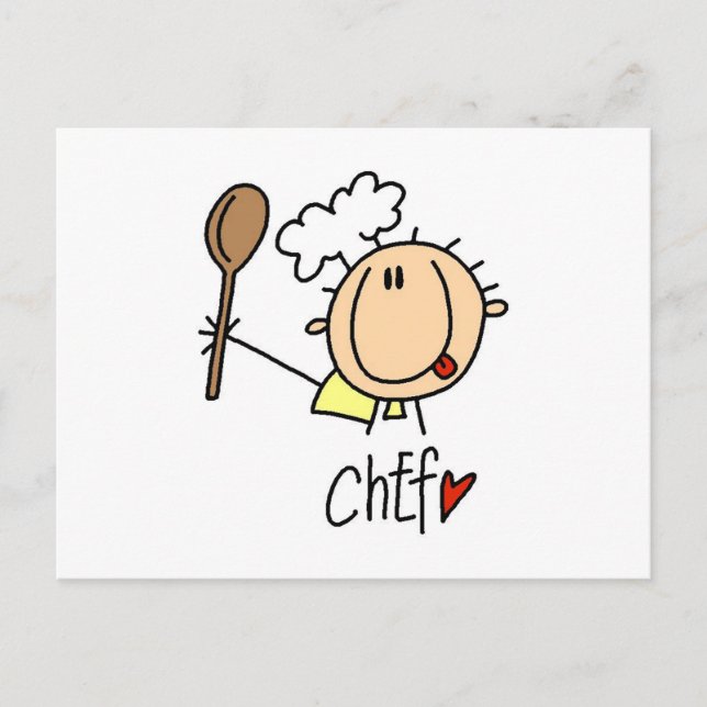 Postal Chef masculino (Anverso)