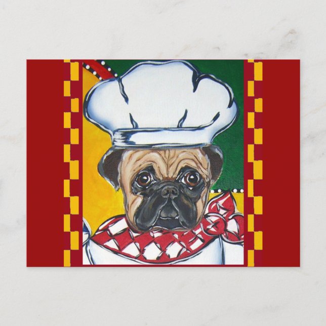 Postal Chef Pug (Anverso)