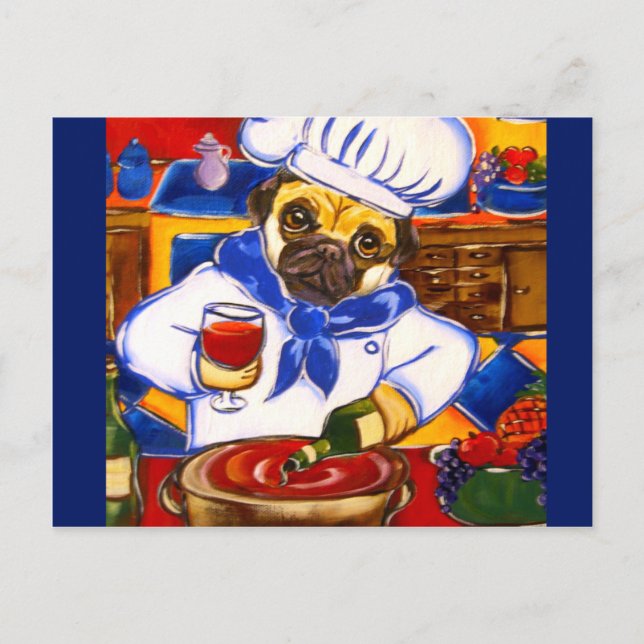 Postal Chef Pug (Anverso)