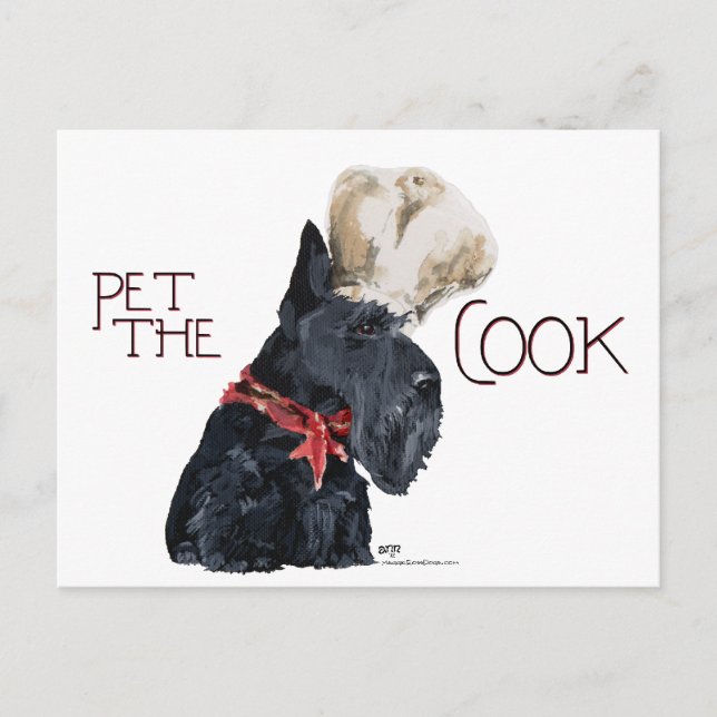Postal Chef Terrier Escocés (Anverso)