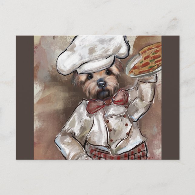 Postal Chef Yorkie (Anverso)