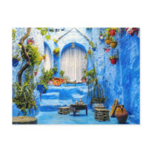 Chefchaouen Ciudad Azul Marruecos Pintura de petró