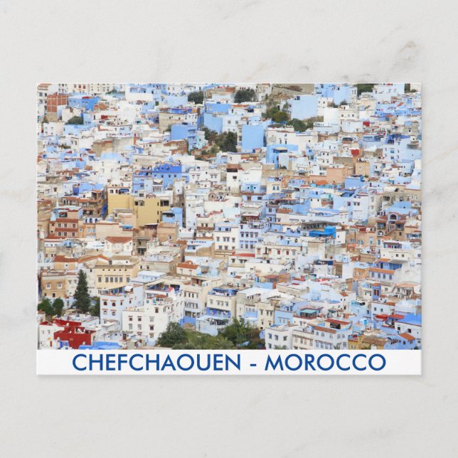 Postal Chefchaouen, Marruecos (Anverso)