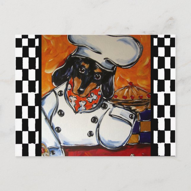 Postal Chefs Dachshund (Anverso)