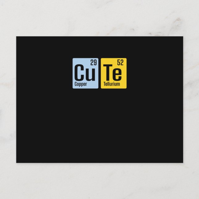 Postal Chemie Peridensystem Cute (Anverso)