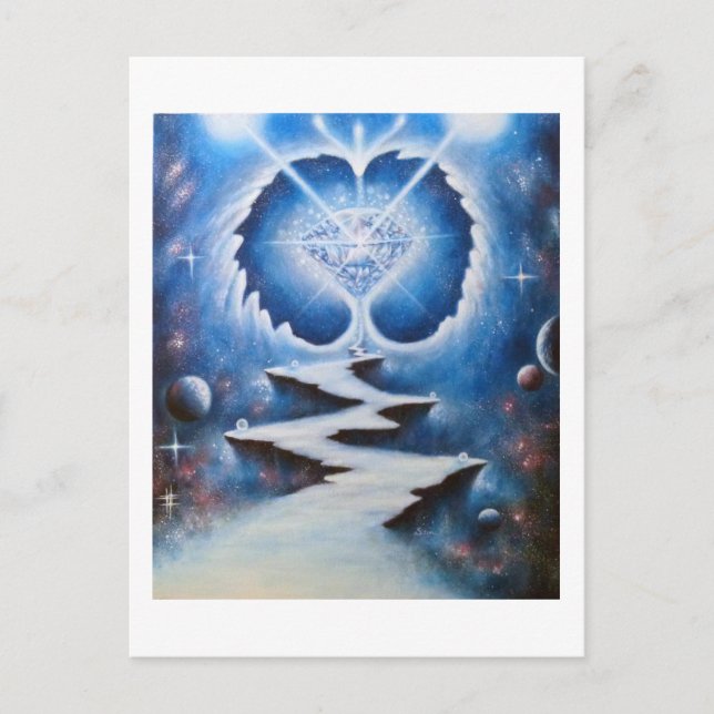 Postal Chemin du coeur (Anverso)